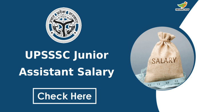 UPSSSC Junior Assistant Salary