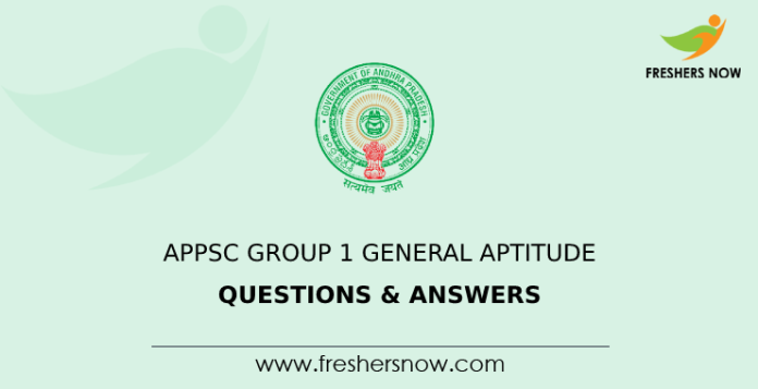 APPSC Group 1 General Aptitude Questions & Answers