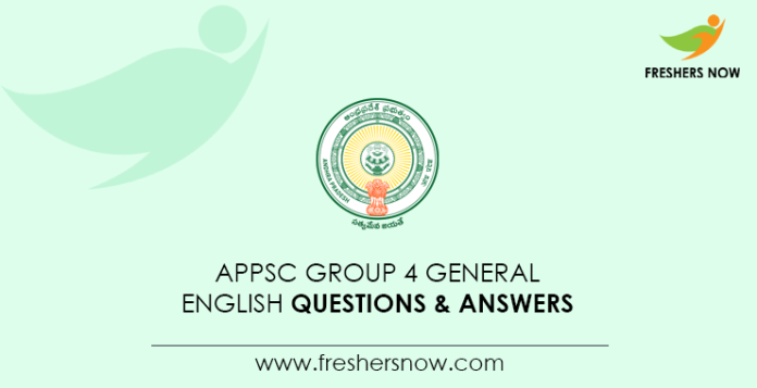 APPSC-Group-4-General-English-Questions-&-Answers