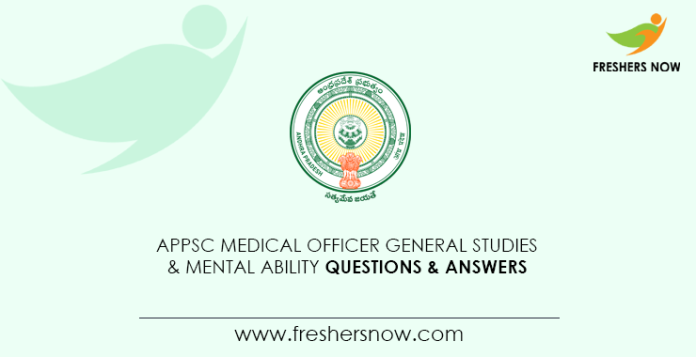 APPSC-Medical-Officer-General-Studies-&-Mental-Ability-Questions-&-Answers