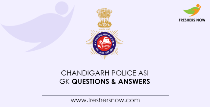 Chandigarh-Police-ASI-GK-Questions-&-Answers