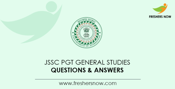 JSSC-PGT-General-Studies-Questions-&-Answers