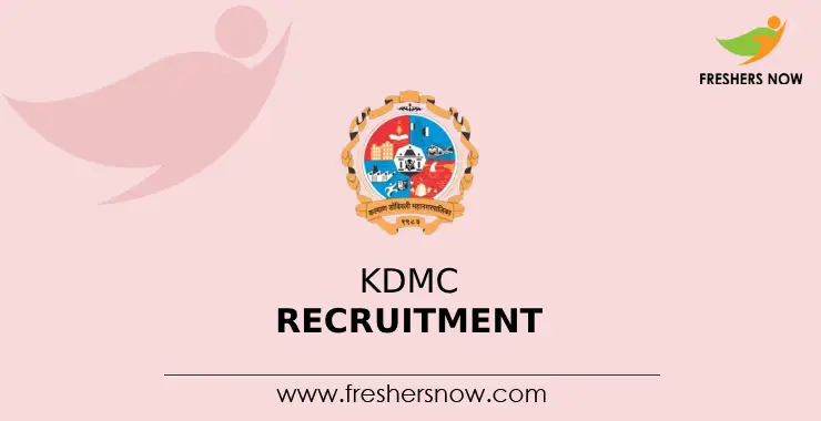 KDMC Recruitment 2024 Notification for 142 Posts