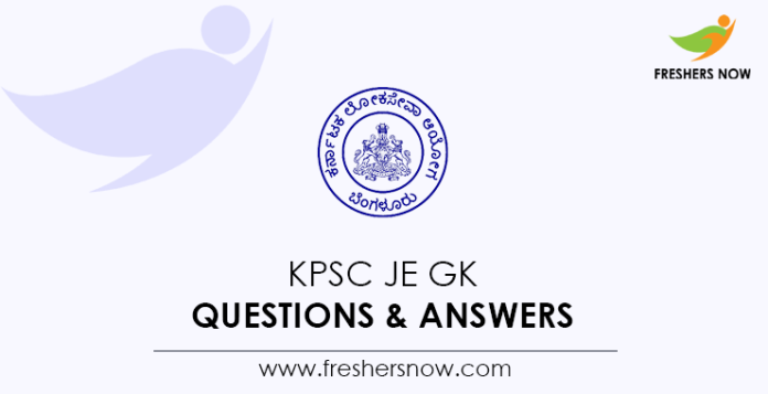 KPSC-JE-GK-Questions-&-Answers
