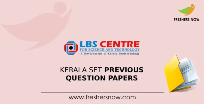 Kerala SET Previous Question Papers