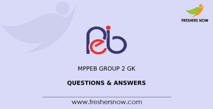 MPPEB Group 2 GK Questions & Answers