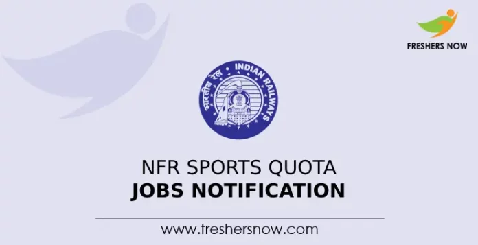 NFR Sports Quota Jobs Notification