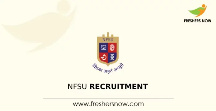 NFSU Recruitment