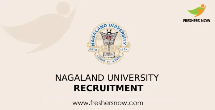 Nagaland University Recruitment