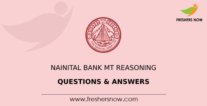 Nainital Bank MT Reasoning Questions & Answers