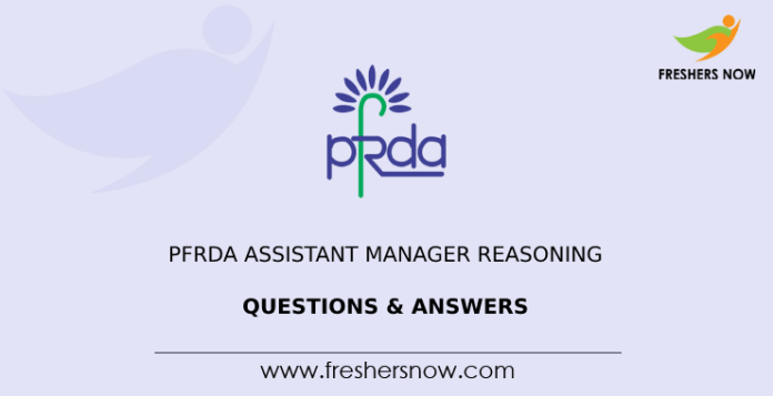 PFRDA Assistant Manager Reasoning Questions & Answers