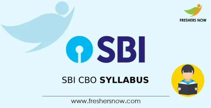 SBI CBO Syllabus