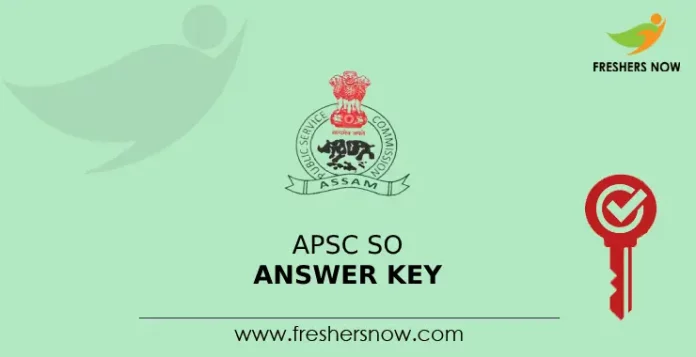 APSC SO Answer Key