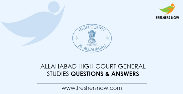 Allahabad-High-Court-General-Studies-Questions-&-Answers