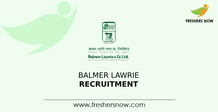 Balmer Lawrie Recruitment