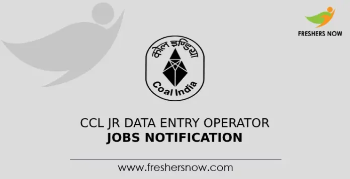 CCL Jr Data Entry Operator Jobs Notification
