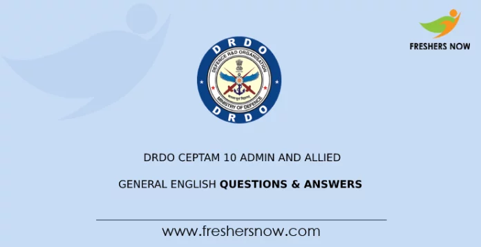 DRDO-CEPTAM-10-Admin-and-Allied-General-English-Questions-_-Answers