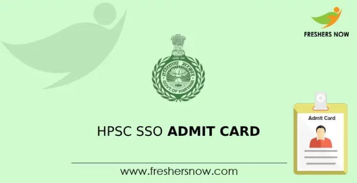 HPSC SSO Admit Card 2024