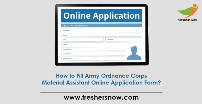 How-to-Fill-Army-Ordnance-Corps-Material-Assistant-Online-Application-Form