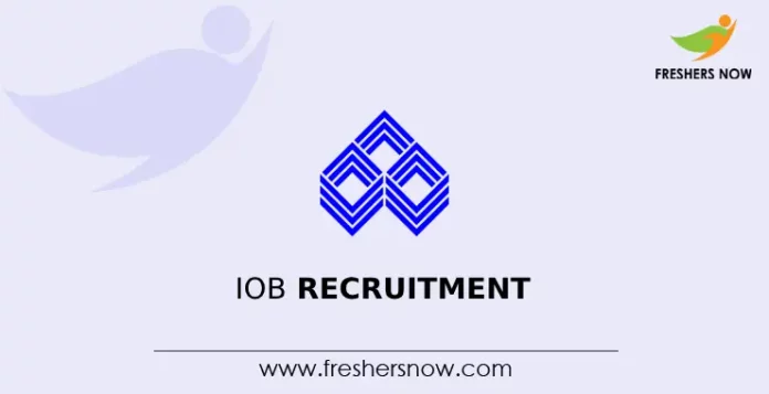IOB Recruitment