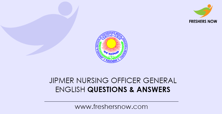 jipmer-nursing-officer-general-english-questions-answers