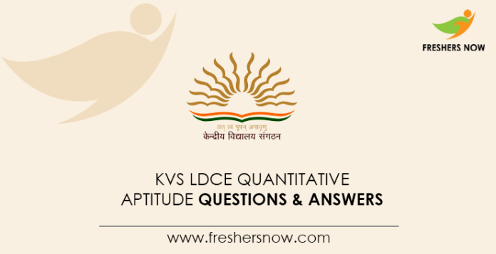 KVS-LDCE-Quantitative-Aptitude-Questions-&-Answers