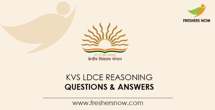 KVS-LDCE-Reasoning-Questions-&-Answers