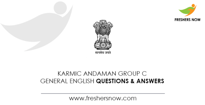 Karmic-Andaman-Group-C-General-English-Questions-&-Answers