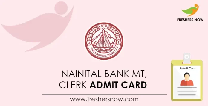 Nainital Bank MT, Clerk Admit Card (1)