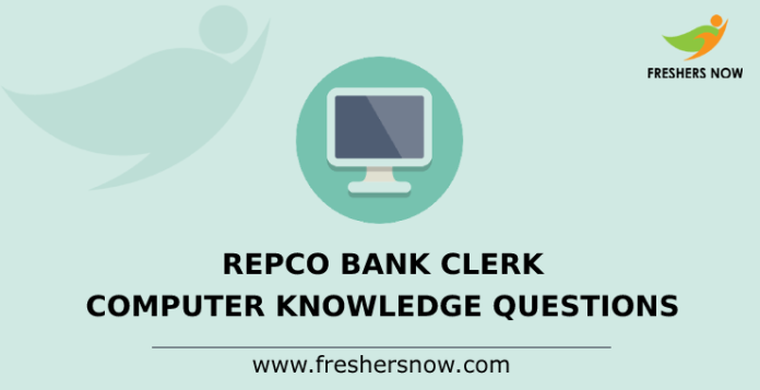 Repco Bank Clerk Computer Knowledge Questions and Answers-min
