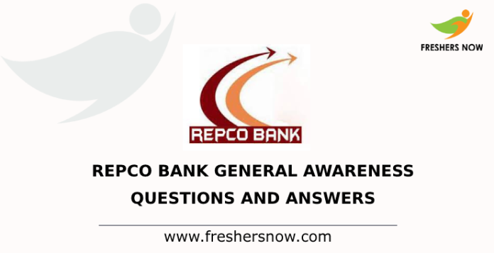 Repco Bank General Awareness Questions and Answers
