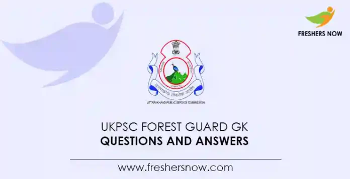 UKPSC Forest Guard GK Questions and Answers