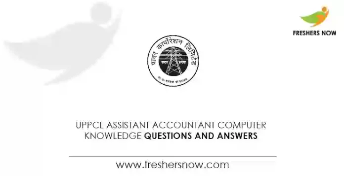 UPPCL Assistant Accountant Computer Knowledge Questions and Answers
