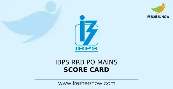 IBPS RRB PO Mains Score Card