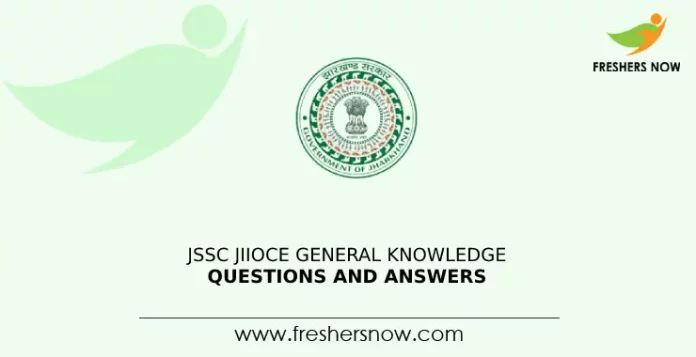 JSSC JIIOCE General Knowledge Questions and Answers