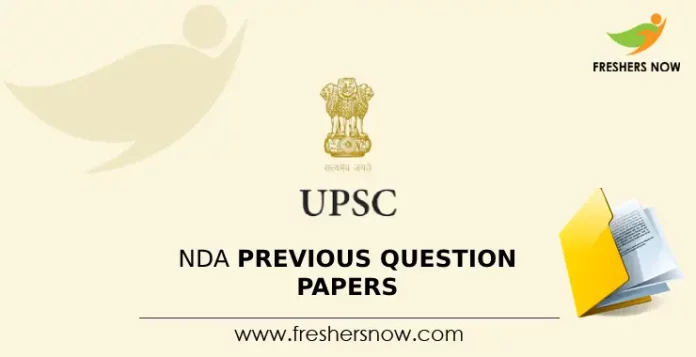 NDA Previous Question Papers