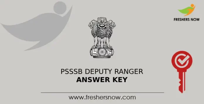 PSSSB Deputy Ranger Answer Key