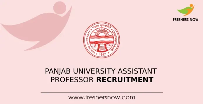 Panjab University Assistant Professor Recruitment