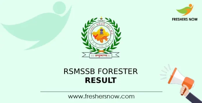 RSMSSB Forester Result