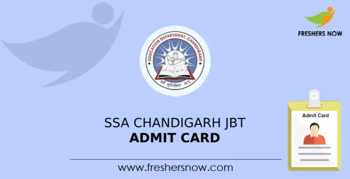 SSA Chandigarh JBT Admit Card