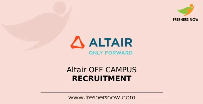 Altair Off Campus Recruitment