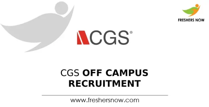 CGS Off Campus Recruitment
