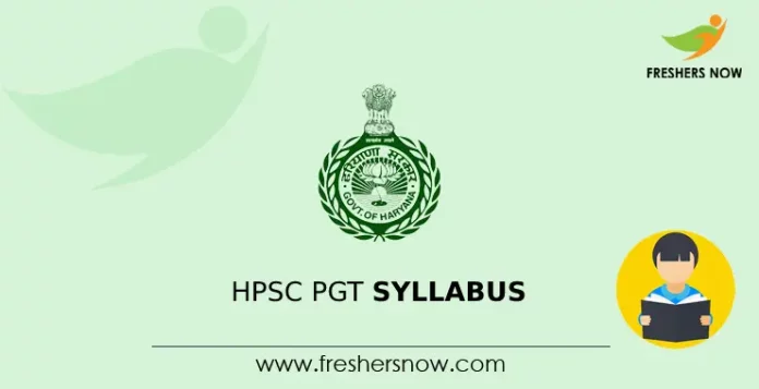 HPSC PGT Syllabus