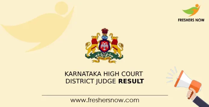 Karnataka High Court District Judge Result