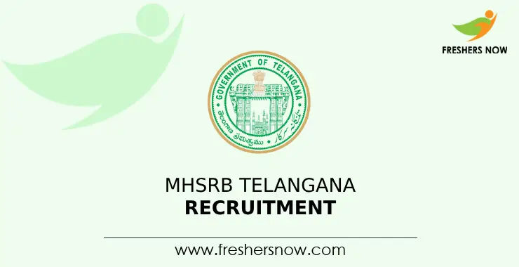 MHSRB Telangana Recruitment 2023 Notification for 2087 Posts