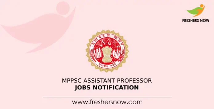 MPPSC Assistant Professor Jobs Notification