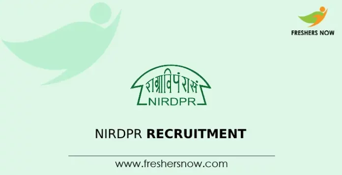 NIRDPR Recruitment