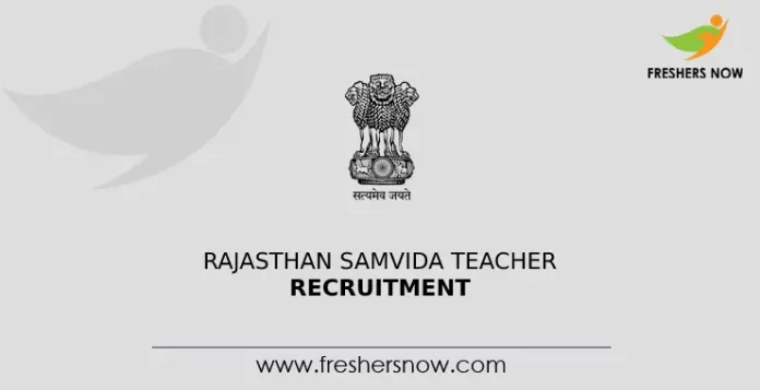 Rajasthan Samvida Teacher Recruitment