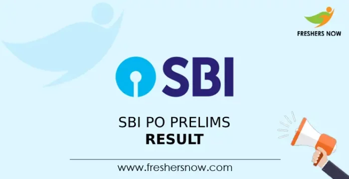 SBI PO Prelims Result