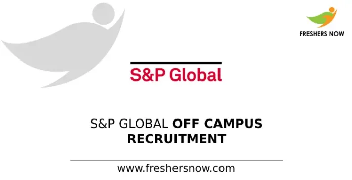 S&P Global Off Campus Recruitment